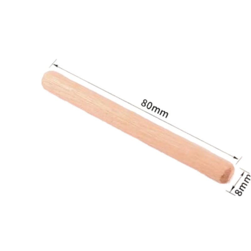Fetoatar 100Pcs Wooden Dowel Pins Kit 5/16"" x 3-5/32 Inch Small Fluted Wood Dowels Pegs Hardwood Pin for Furniture Woodworking Crafts, Furniture, Door, DIY - Image 2